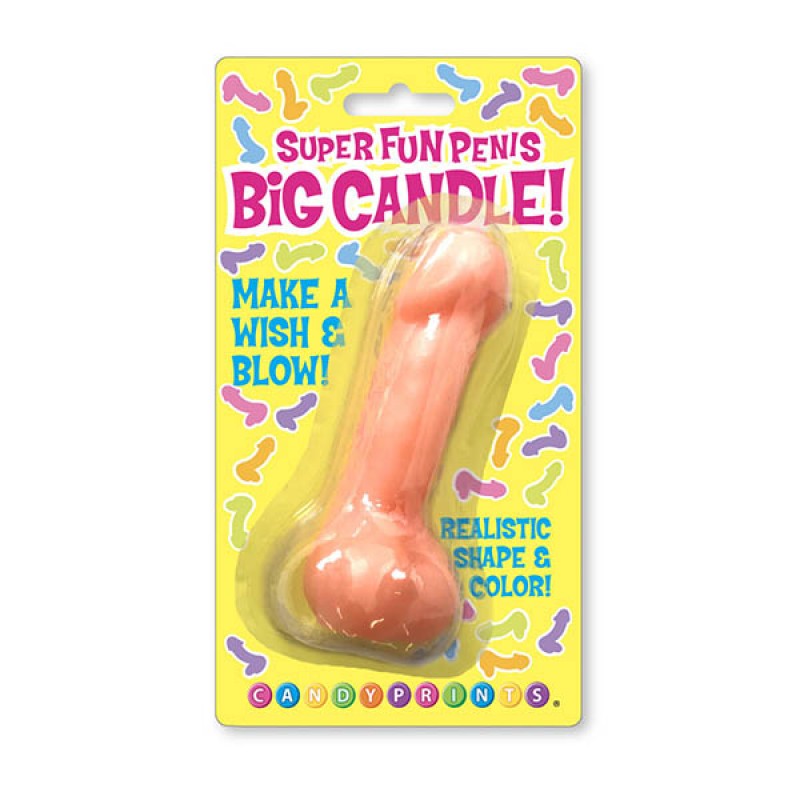 Little Genie Super Fun BIG Penis Candle - Flesh